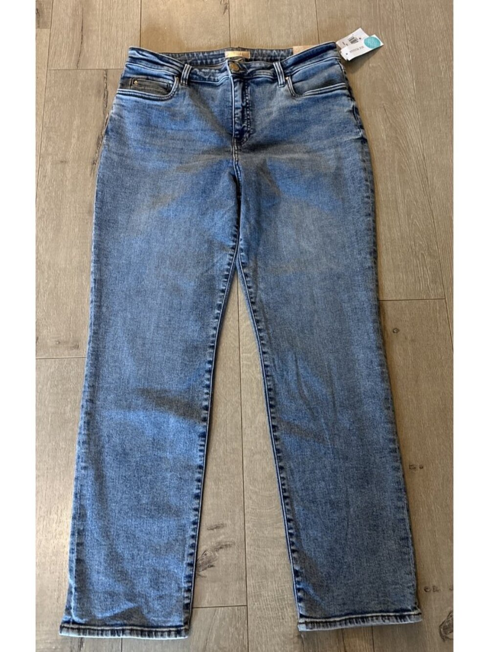 Kut From The Kloth Catherine High Rise Boyfriend Jeans Sz 16 Light Wash NWT